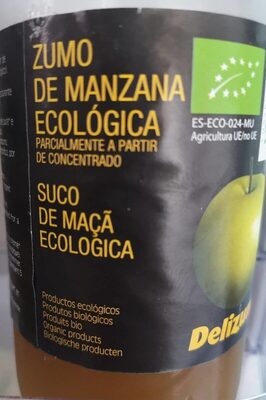 Zumo de manzana ecológica