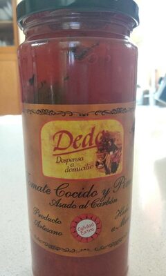 Tomate cocido y Pimiento asado al carbón