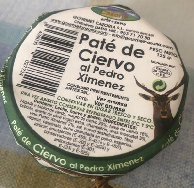 Paté de Ciervo al Pedro Ximenez
