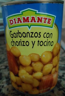 garbanzos con tocino y chorizo