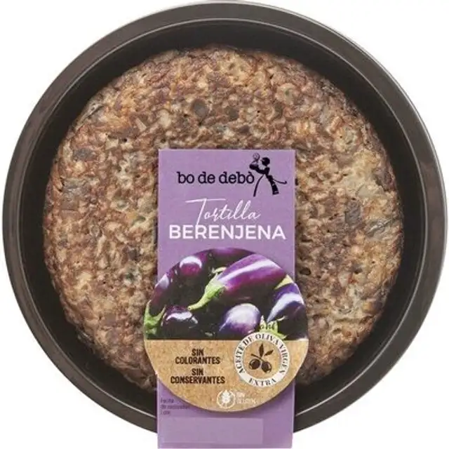 Tortilla berenjena front packaging