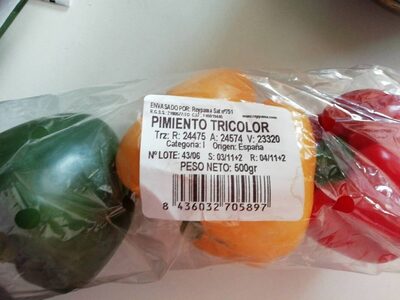 Pimiento tricolor