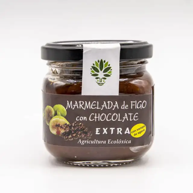 Mermelada de higo con chocolate front packaging