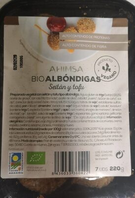 Bio albóndigas seitán y tofu