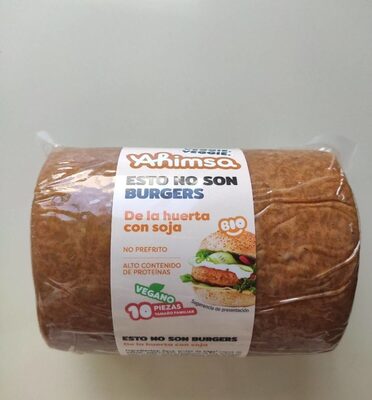 Burger vegetal, de la huerta con soja front packaging