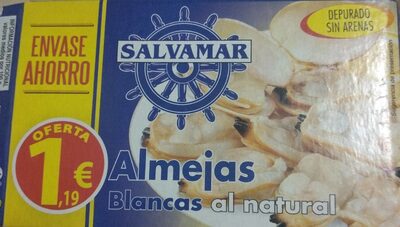 Almejas blancas al natural front packaging