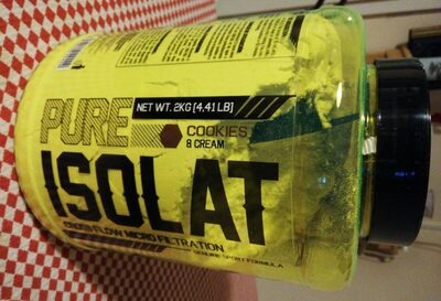 Pure Isolat , Cookies & Cream front packaging