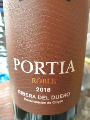 PORTIA ROBLIS RIBERA DEL DUERO front packaging