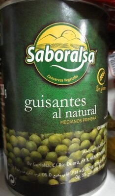 Guisantes al natural front packaging