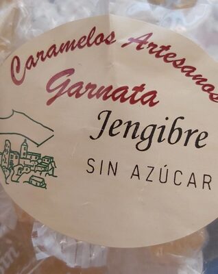 Caramelo jengibre sin azúcar con edulcorante