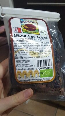 Mezcla de algas