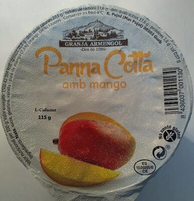 Panna cotta amb mango