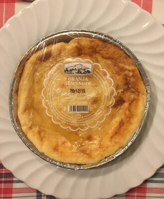 Pastel de queso con mermelada de limón front packaging