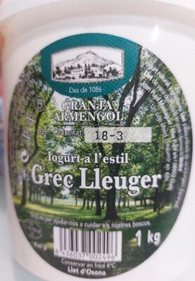 Iogurt a l'estil Grec lleuger