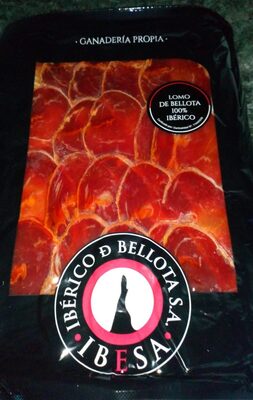 Lomo de bellota 100% Ibérico front packaging