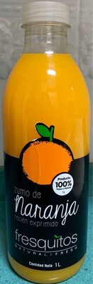 Zumo de naranja recién exprimido front packaging