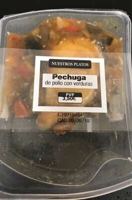 Pechuga de pollo con verduras