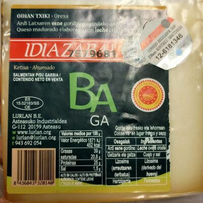 Queso Ohian txiko ahumado