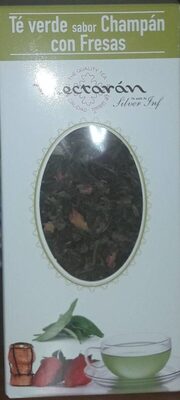 Te verde sabor champán con fresas