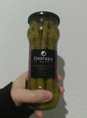 Espárragos verdes front packaging