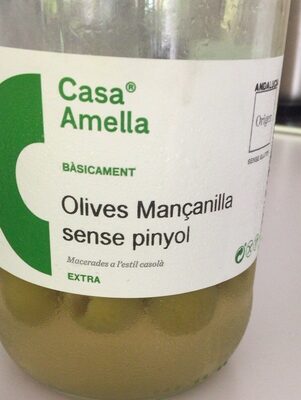 Olives mançanilla sense pinyol front packaging