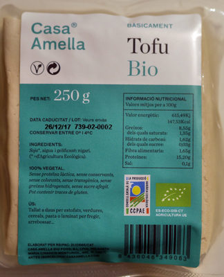 Tofu bio front packaging