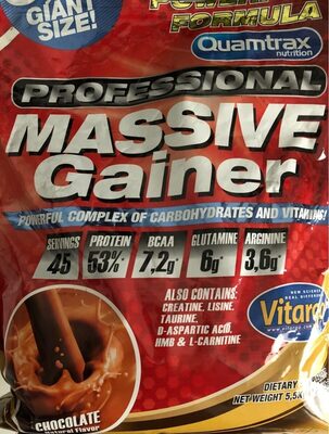 Professional Massive Gainer front packaging