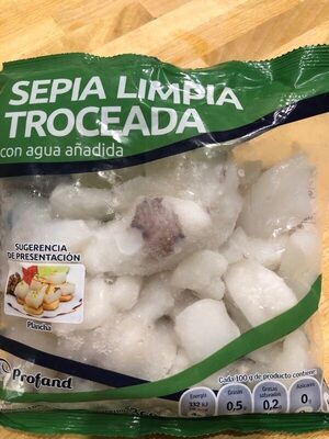 Sepia Limpia Troceada Congelada