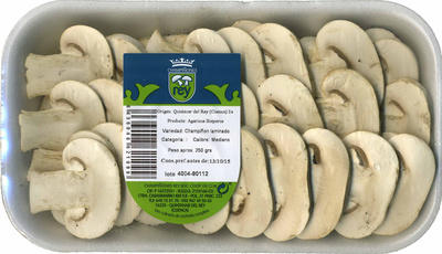 Champiñones frescos front packaging
