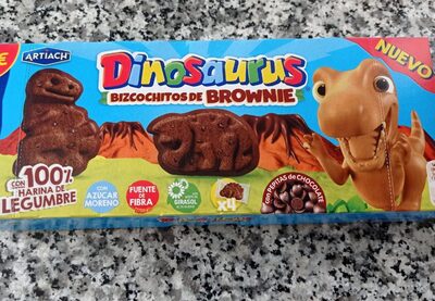 Dinosaurus bizcochitos de brownie front packaging