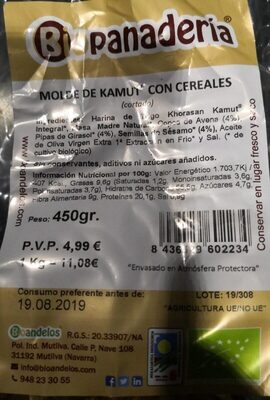 Molde de Kamut® con Cereales