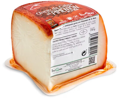 Queso de cabra al pimentón de la vera front packaging