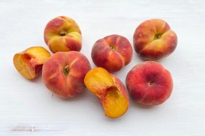 EDEKA Mein Sommer Glück Plattpfirsiche Paraguayos 250g 1.99€ 1kg 7.96€ front packaging