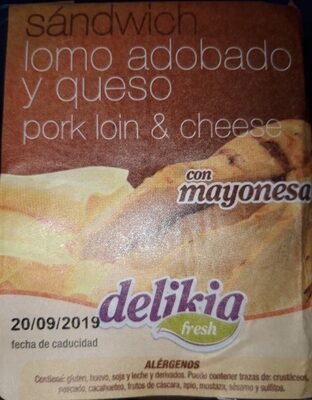 Sandwich lomo adobado y queso