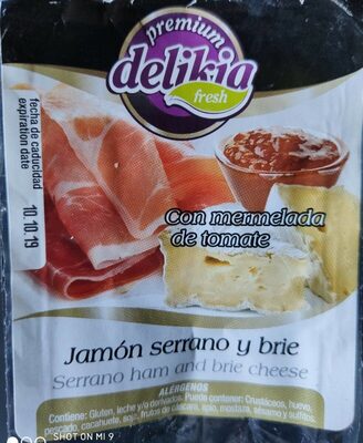Sandwich de jamón serrano y brie