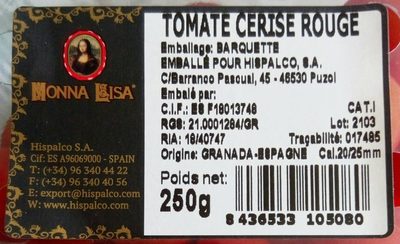 Tomate cerise rouge