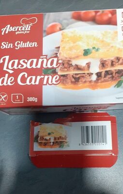 Lasaña de carne sin gluten
