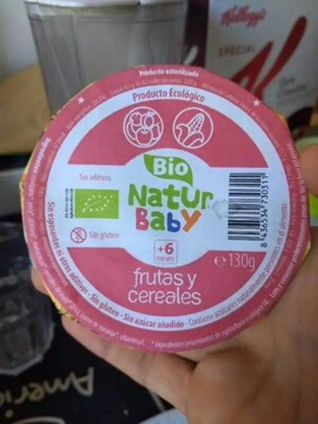 Frutas y cereales front packaging