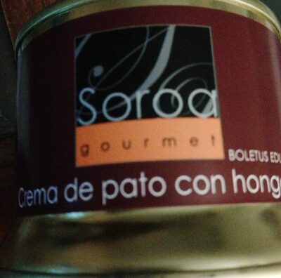 Crema de pato con hongos front packaging