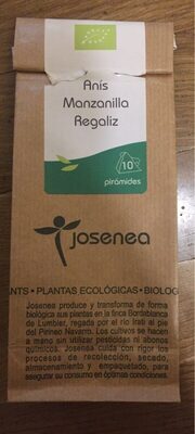 Infusión de anís, manzanilla y regaliz front packaging