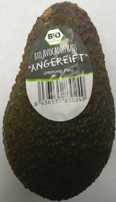 Avocados angereift front packaging