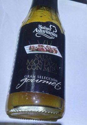Salsa mostaza con miel front packaging