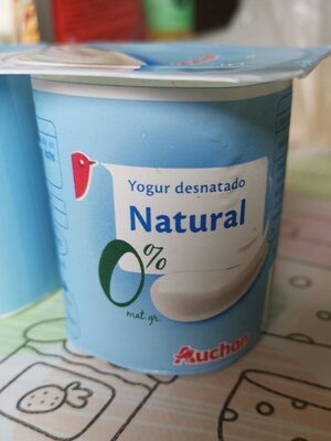 Yogur desnatado natural