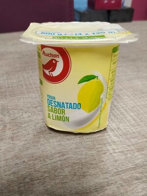 Yogur desnatado sabor limon