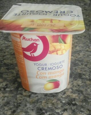 Yogur cremoso con mango