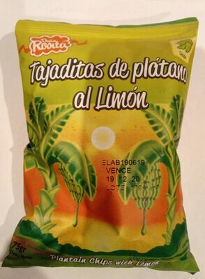 Tajaditas de plátano al limón