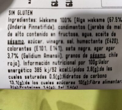 Ensalada de algas wakame