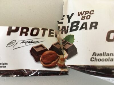 Whey Protein Bar Avellana crujiente, chocolate y café