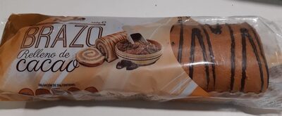 Brazo relleno de cacao front packaging