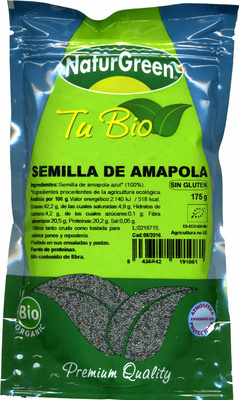 Semilla de Amapola front packaging